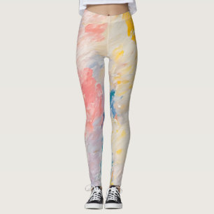 Whimsy Pastel Hues  Dream Pattern Leggings