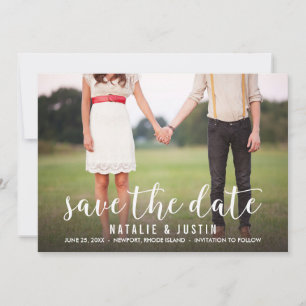 Whimsy Photo Save the Date Announcement