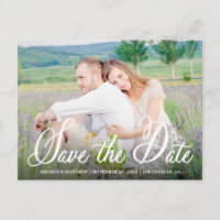 Whimsy Photo Save the Date Announcement Postcard