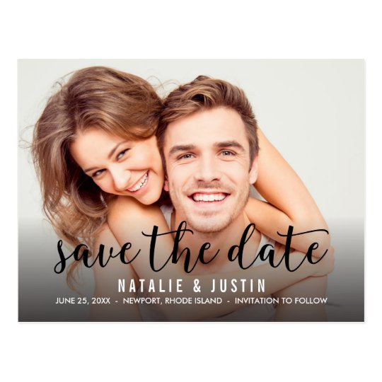 Whimsy Photo Save the Date Announcement Postcard