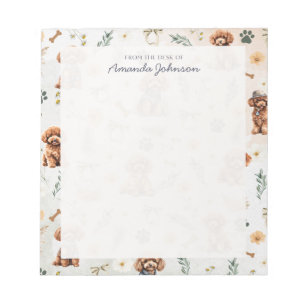 Whimsy Poodle Pizzazz 2 Notepad