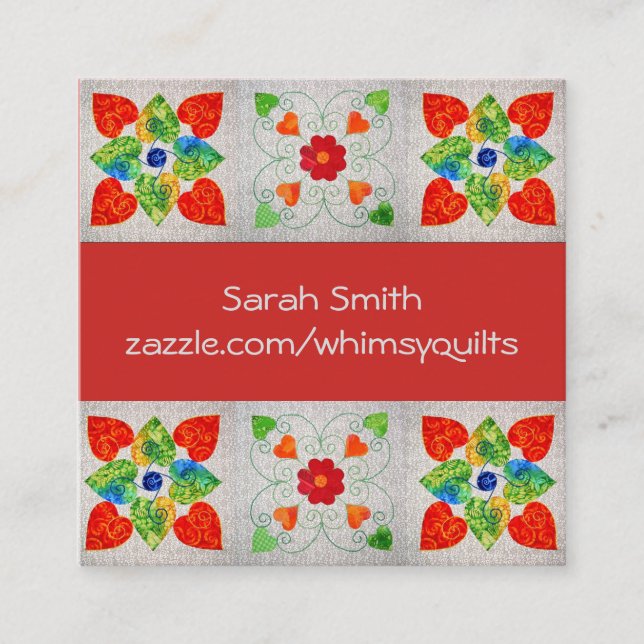 Whimsy Quilt Business Cards (Front)