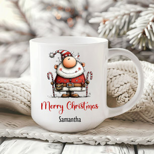 Whimsy Quirky Santa Claus Funny Coffee Mug