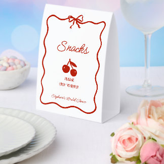 Whimsy Red She's the Cherry on Top Bridal Shower