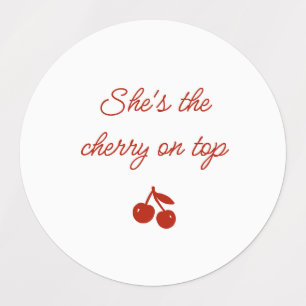 Whimsy Red She's the Cherry on Top Bridal Shower