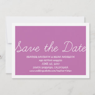 Whimsy Save the Date Invite, Fuchsia