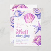 Whimsy Shellebrate Thank You Cards