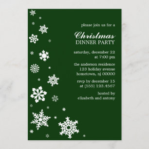 Whimsy Snowflakes Invitations