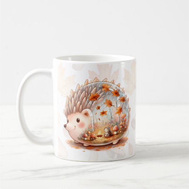 Whimsy Wilderness Critters - the Hedgehog - Coffee Mug (Left)