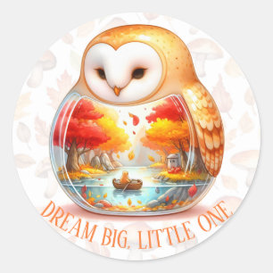 Whimsy Wilderness Critters - the Owl - Classic Round Sticker
