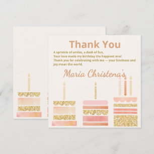 Whimsy & Wishes Birthday Thank You Card