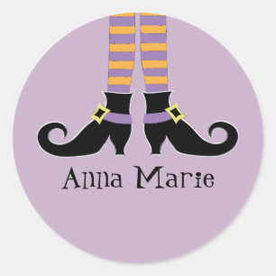 Whimsy Witch's Shoes    Classic Round Sticker