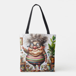 Whimsy Woman Carryall Tote Bag