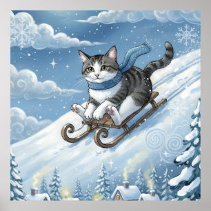 WhimsyCatSled Poster
