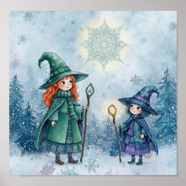 WhimsySnowFlakeWitch Poster (Front)