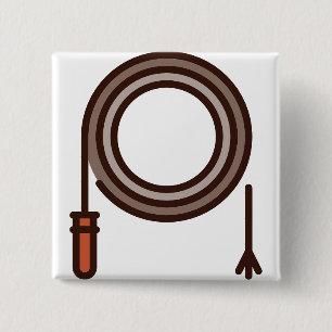whip 15 cm square badge