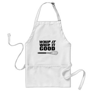 WHIP IT GOOD FUNNY WHISK KITCHEN APRON