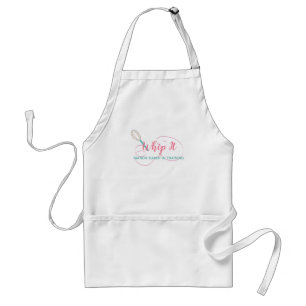 Whip It Whisk Bakery Custom Name Standard Apron