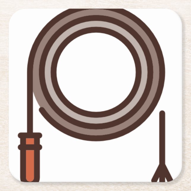 whip square paper coaster (Front)