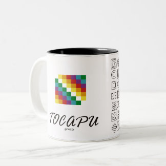 Whipala and Tocapu Two-Tone Coffee Mug