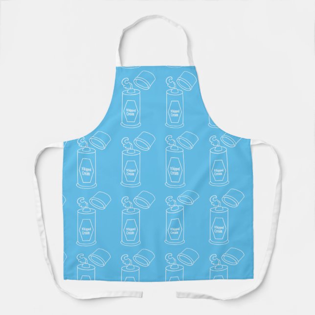 Whipped Cream Can Outline Apron (Front)