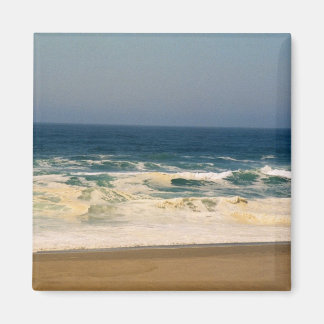 Whipped Cream Waves Hit Beach Magnet