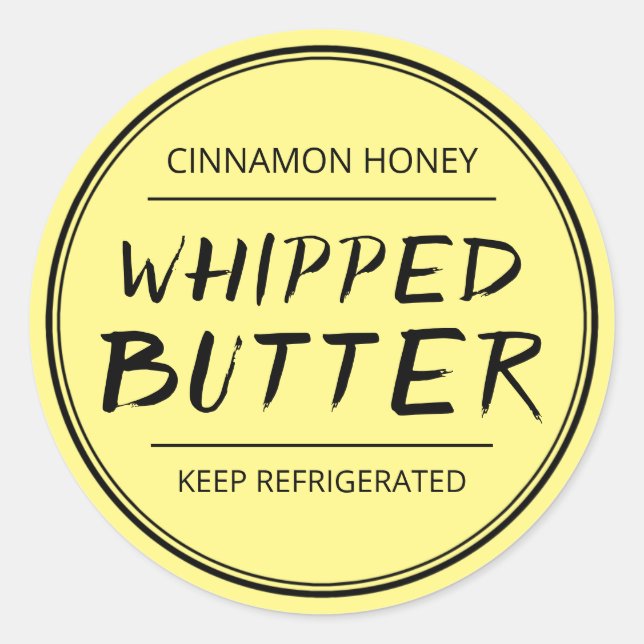 Whipped Flavoued Butter Label For Gift Hampers (Front)