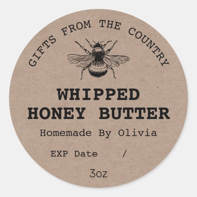 Whipped Honey Butter Labels (Front)