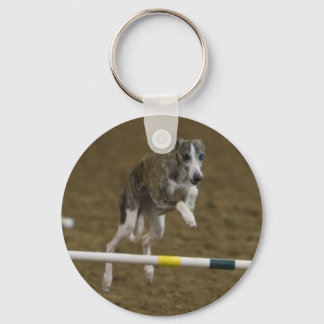 Whippet Agility Key Ring