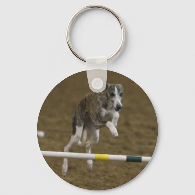 Whippet Agility Key Ring (Front)