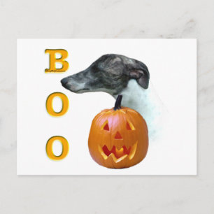 Whippet Boo Postcard