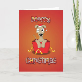 whippet - box - merry christmas holiday card