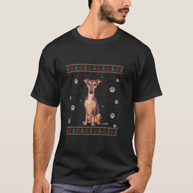 Whippet Christmas Sweater Xmas Pet Animal Dog Love (Front)