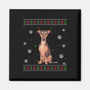 Whippet Christmas Sweater Xmas Pet Animal Dog Love Magnet