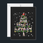 Whippet Christmas Tree Covered By Flashlight Thank You Card<br><div class="desc">Whippet Christmas Tree Covered By Flashlight</div>