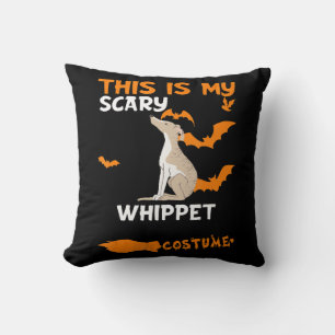 Whippet Costume Halloween Lazy Scary Dog T-Shirt Cushion