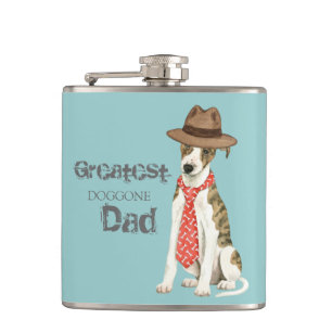 Whippet Dad Hip Flask