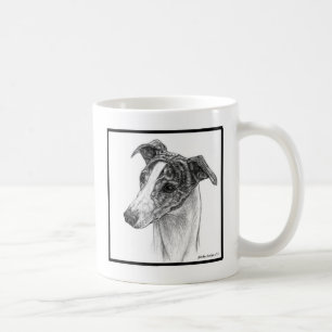 Whippet Dog Art by Glenda S. Harlan Coffee Mug