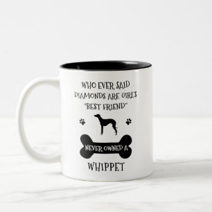 Whippet dog best friend Two-Tone coffee mug