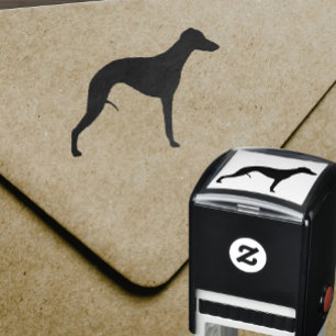 Whippet Dog Breed Silhouette Self-inking Stamp