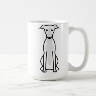 Whippet Dog Cartoon Coffee Mug