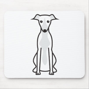 Whippet Dog Cartoon Mouse Mat