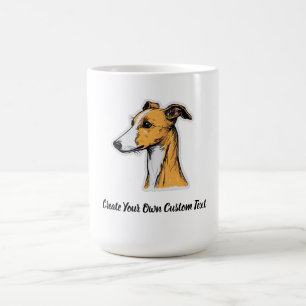 Whippet Dog Create Your Own Custom Text  Coffee Mug