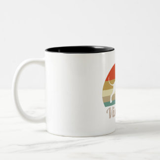 Whippet Dog Lover | Vintage Style  Two-Tone Coffee Mug