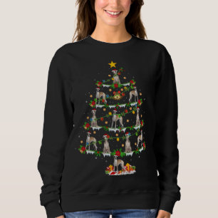 Whippet Dog Lover Xmas Lighting Whippet Christmas Sweatshirt