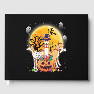 Whippet Dog Mummy Witch Moon Ghost Happy Halloween Guest Book
