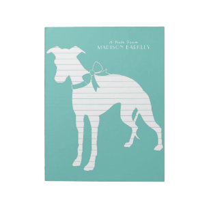 Whippet Dog Puppy Notepad