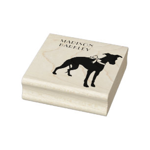 Whippet Dog Puppy Rubber Stamp