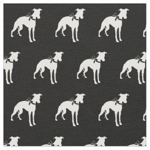 Whippet Dog Silhouette Pet Fabric