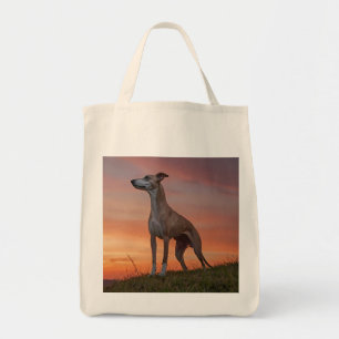 Whippet Elegant Grocery Tote Bag